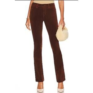 L'agence Stevie Velvet Flare Jeans Women 26 Chocolate Brown High Rise